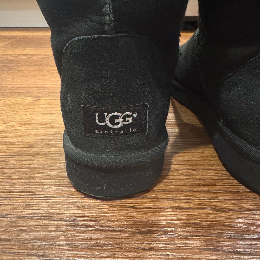 UGG Women's Classic Tall Black Winter Boots - Picture 4 of 15